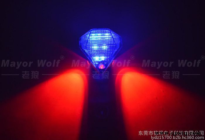 **山地车激光尾灯 自行车风火轮 自行车灯单车装备批发图2