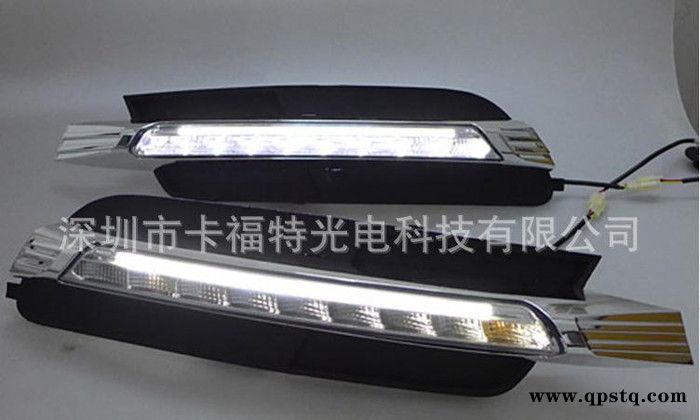 奥迪A6L  13-14年低配雾灯 奥迪专用LED日间行车灯 杠灯 日图3