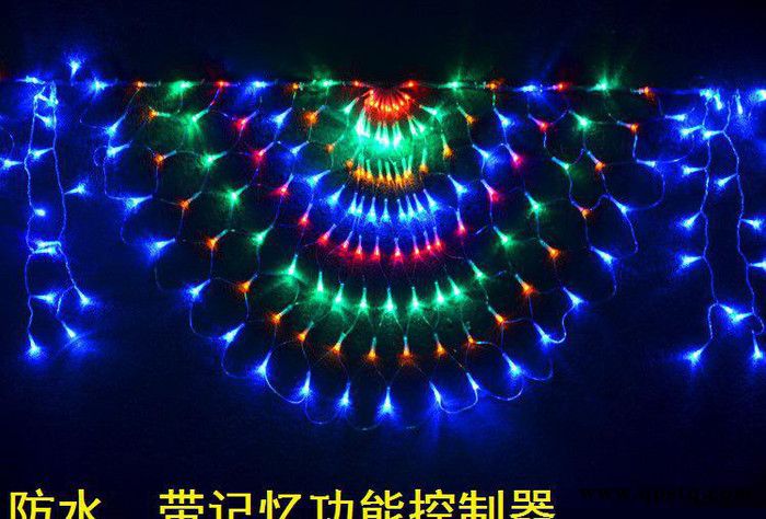LED灯串 孔雀网灯 凤尾灯 婚庆 咖啡厅 装饰灯 防水47图1