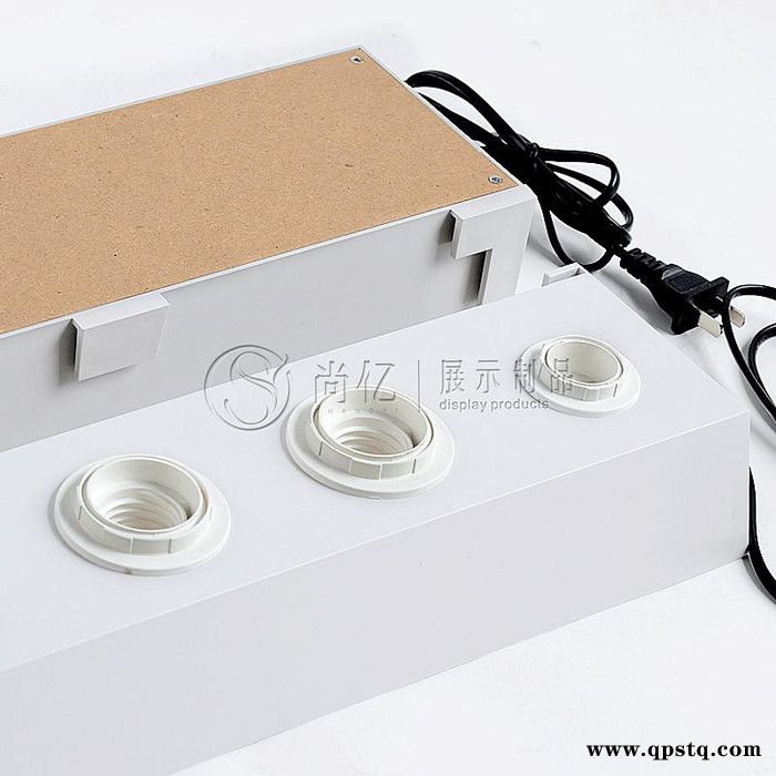 尚亿 五灯头小展台 现货热卖led灯饰球泡/尖泡/拉尾灯试灯台测试台 E27球泡灯试灯台 展厅门市专用小展台图6