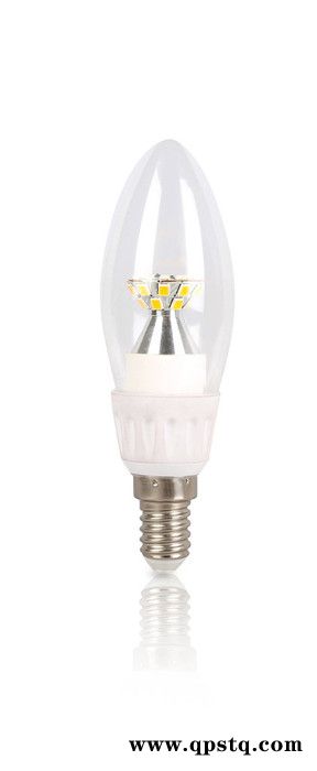 长方照明 led拉尾灯泡蜡烛泡e14暖白黄节能3w球泡小螺口超亮光源图2