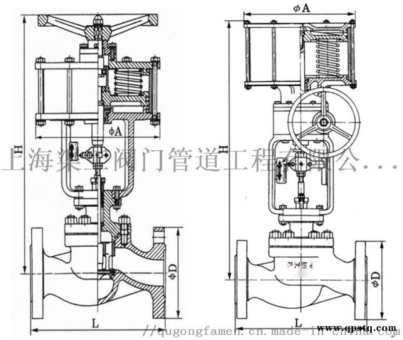 ZSQP气动快速切断阀、气动活塞快速切断阀图4