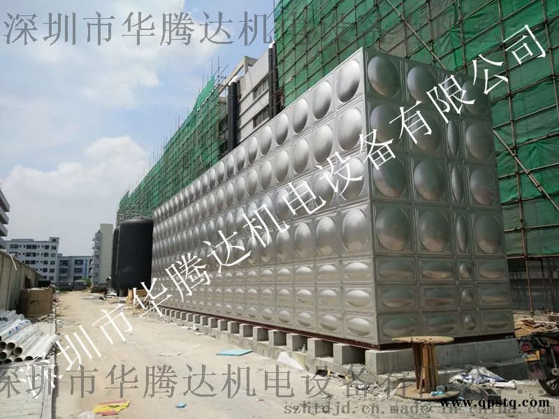 中山不锈钢水箱厂家直销,高位消防水箱定制。图2