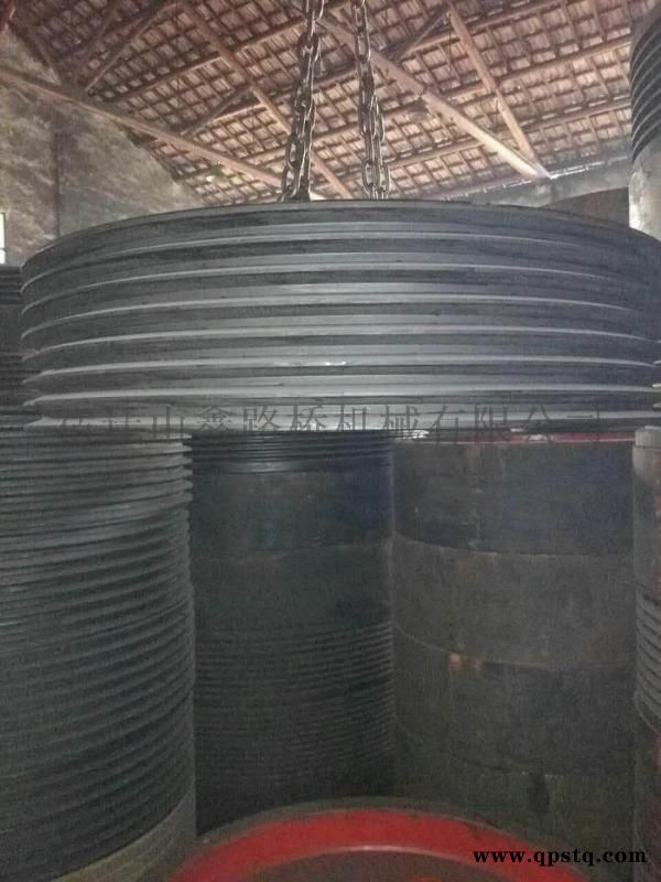 上海建设路桥山宝龙阳明山颚式破碎机PE500X750飞槽轮皮带轮图3