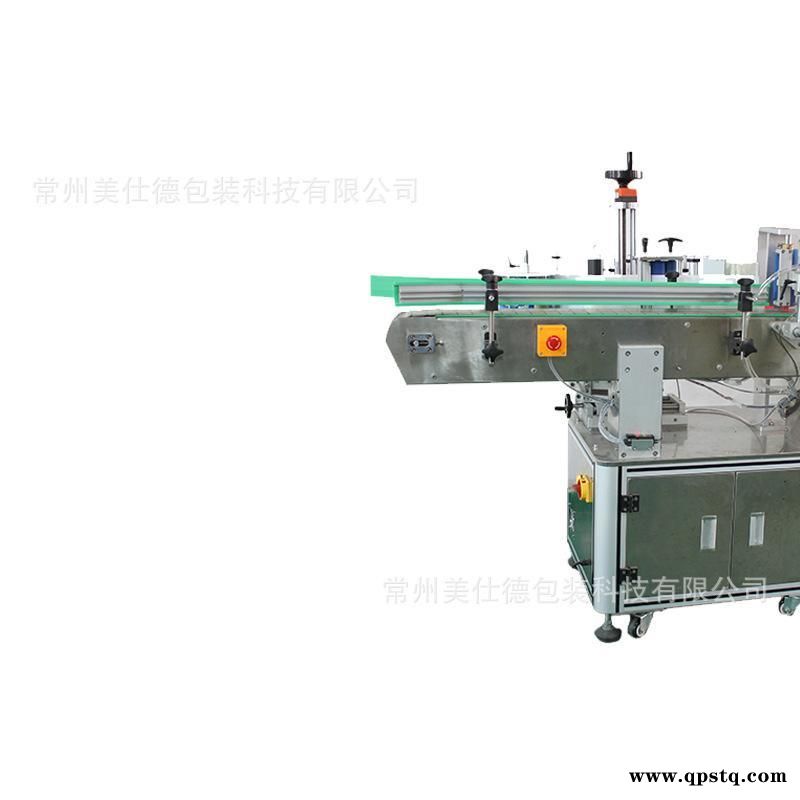 厂家直销全自动不干胶立式定位圆瓶贴标机果汁饮料瓶贴标签机器图4