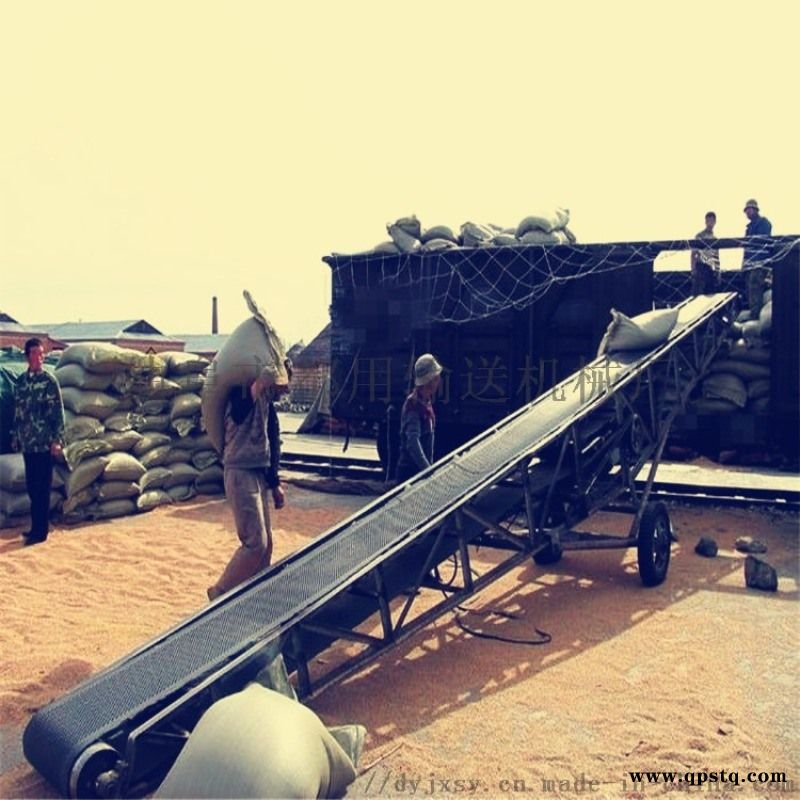 胶带传输机 伸缩式滚筒输送机 六九重工 输送机皮带图2