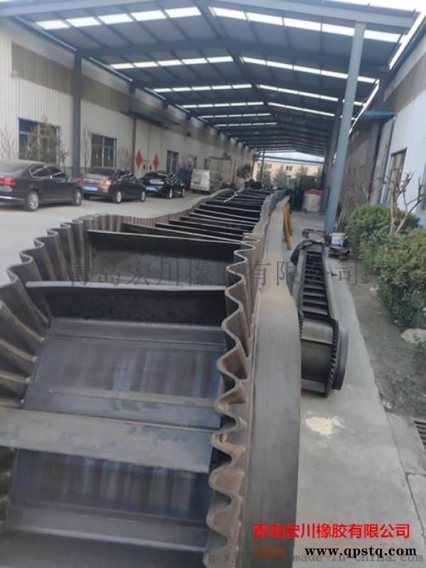 山东大倾角挡边带 大倾角挡边皮带图5