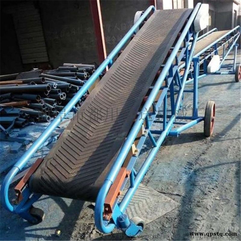 卸车运输机   带式输送机皮带机 都用机械斜坡皮带图5
