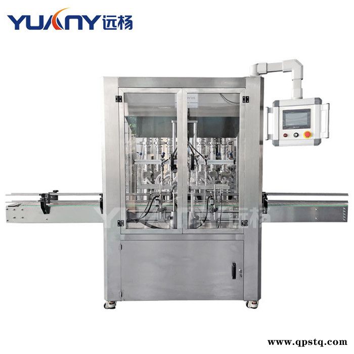 远杨机械 全自动膏体液体灌装机生产流水线 机油防冻液洗车液定量分装机图5