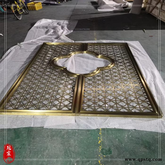 供应不锈钢屏风 隔断镀钛加工 冠宸专业真空离子镀膜图2