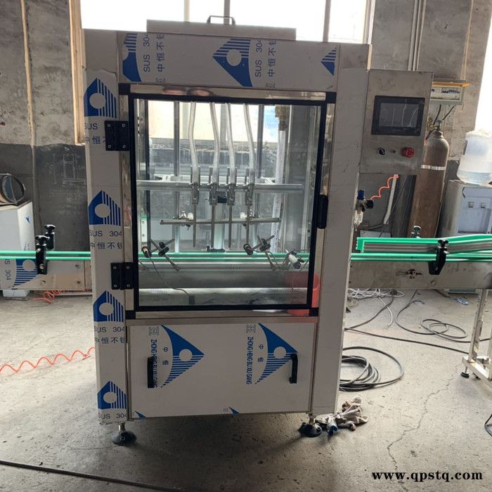 兽药消毒水半自动农药灌装机 乳油防冻液四头液体灌装机图5