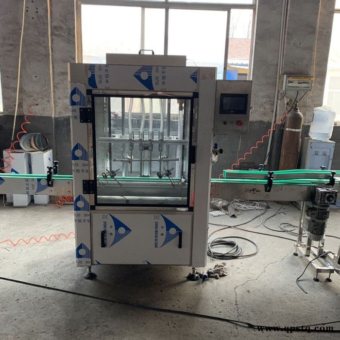 兽药消毒水半自动农药灌装机 乳油防冻液四头液体灌装机图4