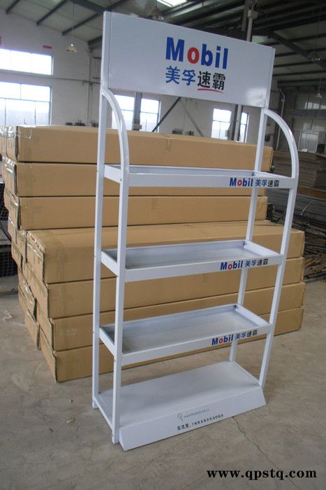 美孚壳牌嘉实多机油润滑油展架防冻液刹车片瓷砖胶置物架超市小型移动架可加轮文具店展架库房摆放架1.7米高架子现货支持定做图5