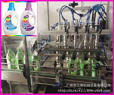 三湾机械w-0灌装机贴标机厂家直供全自动液体油类膏体灌装机防冻液润滑油灌灌装锁盖生产线充填机全自动贴标机双面圆瓶贴标机图2