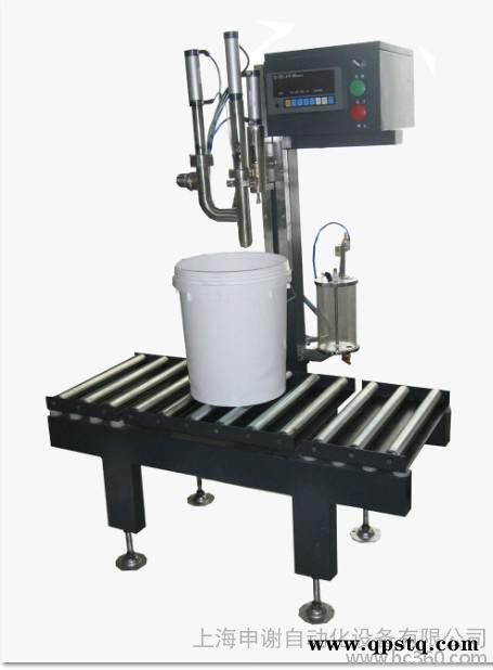 供应申谢30kg防冻液称重灌装机+压盖机组合图3