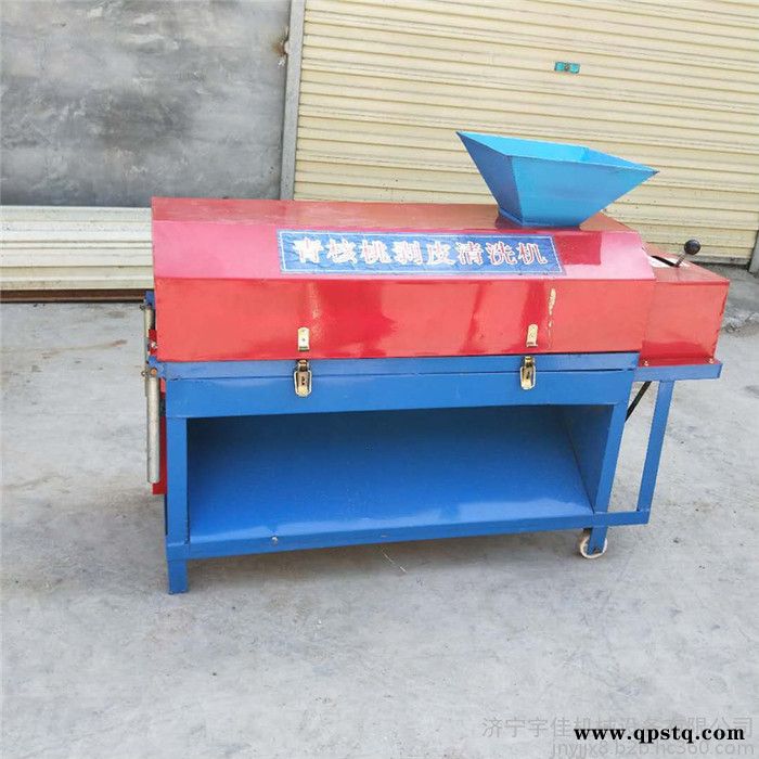 小型青核桃剥皮机 核桃去皮清洗剂 青核桃脱皮机视频图5