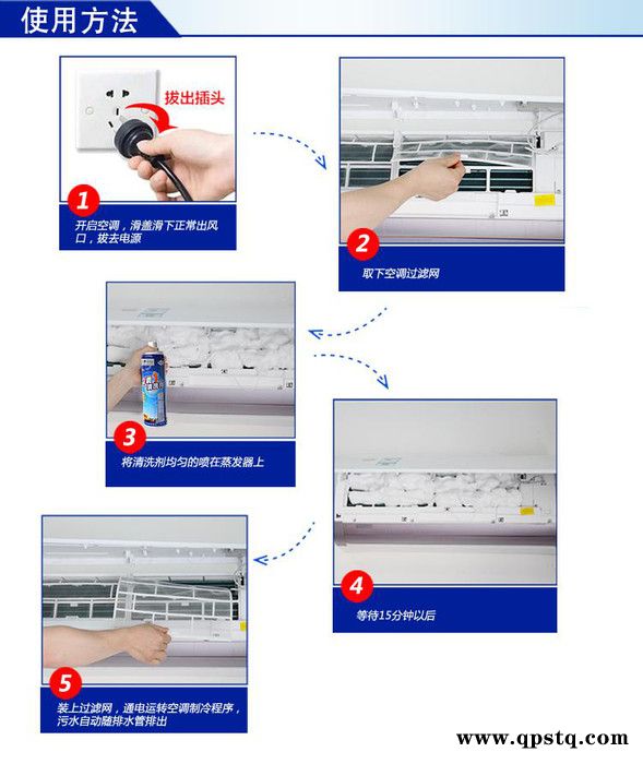 供应卡洁尔kjr001空调清洗剂空调室内机泡沫清洗剂 空调除味清洗剂图5