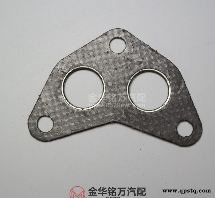 佳宝中意民意等DA465发动机排气支管垫排气歧管接口垫双孔垫图3