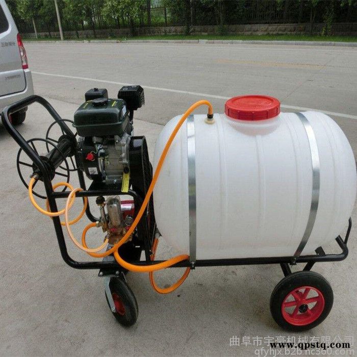 供应电动打药机 稻麦田拉管式喷药机 小型手推蓄电池打药车图2