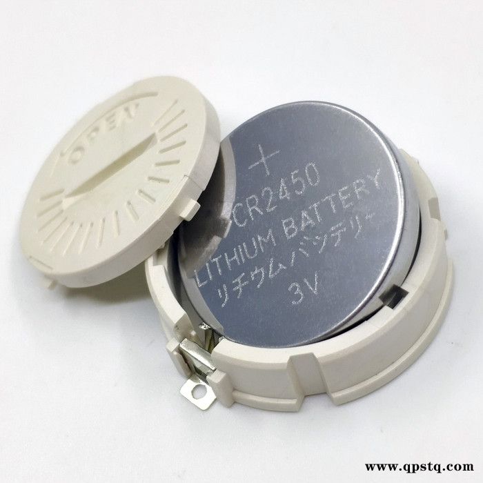**批发 BS-2450-4带盖子电池座 CR2450纽扣电池座 SMT贴片电池座图2