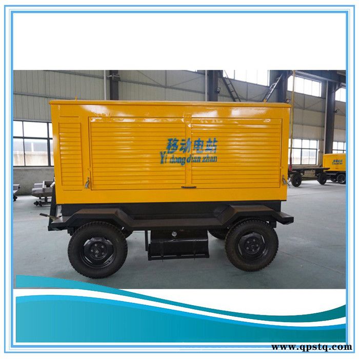 潍坊200KW防雨棚拖车发电机组 车载式发电机组 移动拖车发电机组图2