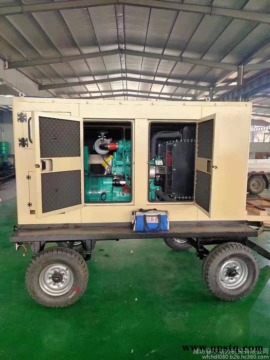 潍柴120KW拖车静音柴油发电机组  内蒙古潍柴发电机WPG165/L9 潍柴自动化发电机 潍柴120KW四保护发电机图2