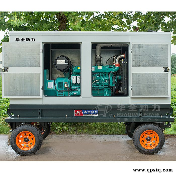 潍柴120kw柴油发电机组 120kw道依茨移动静音柴油发电机组 静音式发电机组 120kw移动拖车发电机 潍柴原厂动力图4