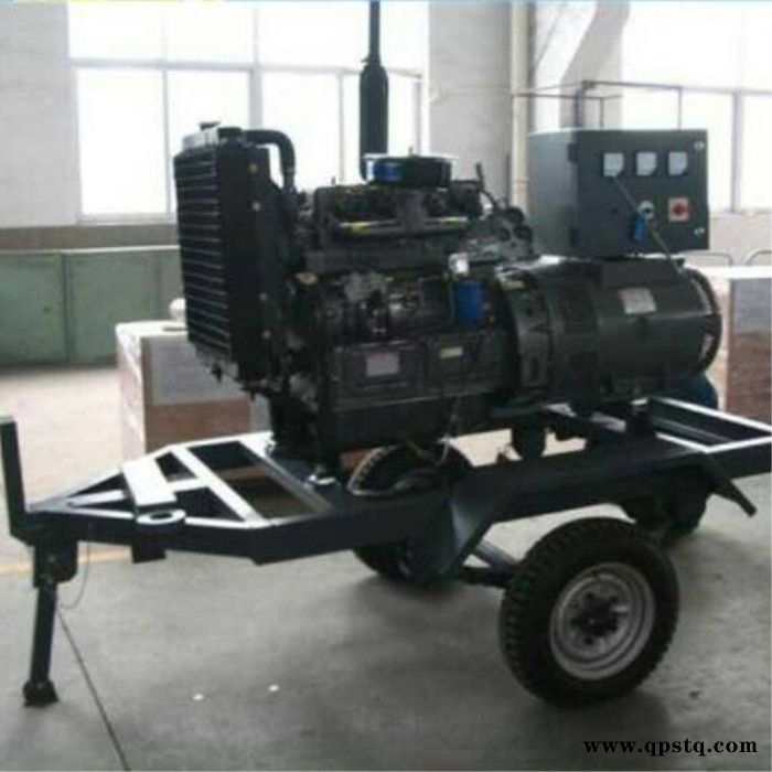 30KW移动拖车柴油发电机_潍柴30千瓦拖车机组直销图3