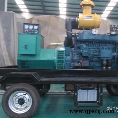 潍柴斯太尔250KW柴油发电机组 卷扬机专用250千瓦移动拖车发电机图4