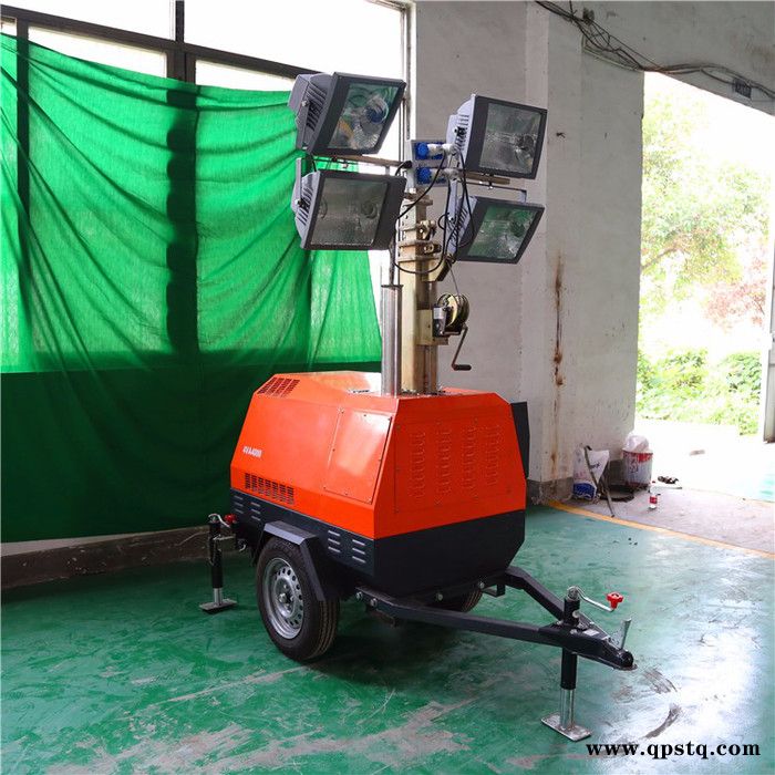 酒泉照射半径大7米拖车照明车施工路面抢险救援发电机应急照明灯图7