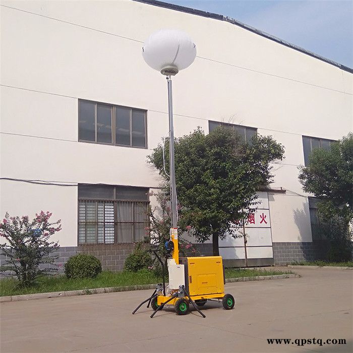 青岛户外移动9m灯塔厂家 拖车式工程抢险照明灯车 应急柴油发电机灯塔 手推式照明车厂家图3
