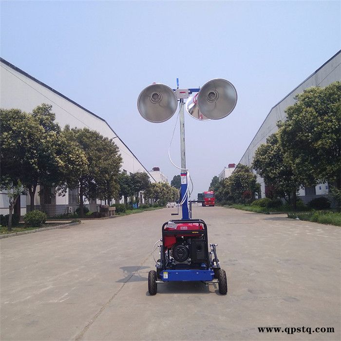 辽宁沈阳自带发电机组闪光灯移动应急照明车拖车式抗风能力达8级    奔马SMLV1000图4