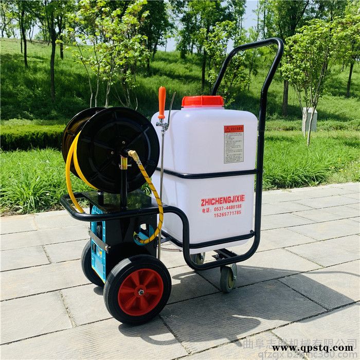 蓄电池推车打药机 拉管式农用打药机 工厂车间消毒消杀喷雾器图6