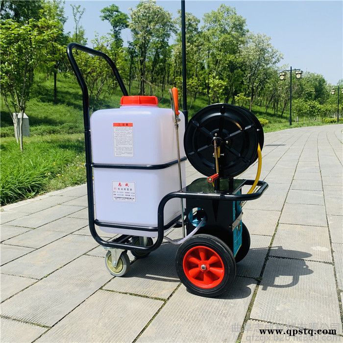 蓄电池推车打药机 拉管式农用打药机 工厂车间消毒消杀喷雾器图7