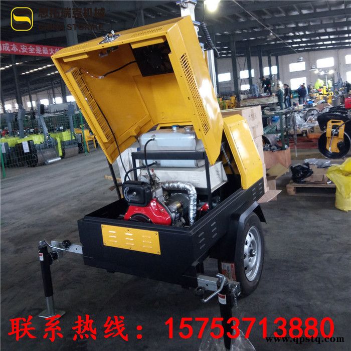 可移动工程照明车 拖车式移动抢险照明车 手推式应急灯塔可配汽柴油发电机组 随心定制款图6