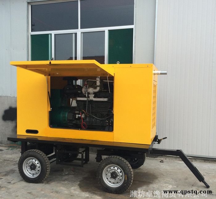 山东100KW移动拖车 发电机组 适用于工厂医院等备用 柴油发电机 拖车发电机组图2