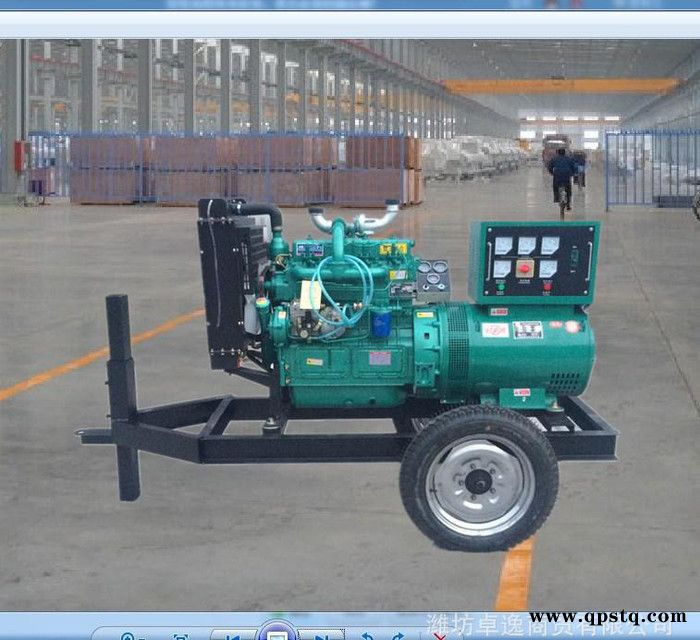 移动拖车电站 两轮拖车发电机组 40千瓦移动发电机组图2