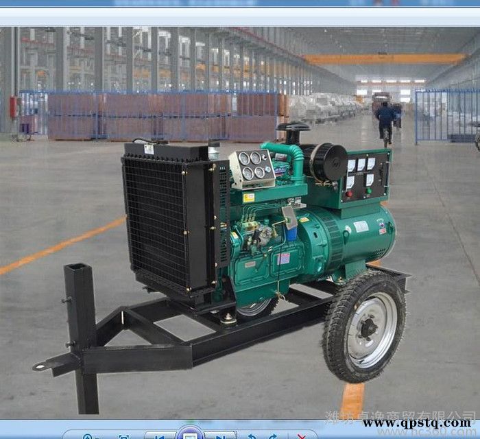 50kw两轮小拖车柴油发电机组 潍柴发电机组 移动式柴油发电机组图3