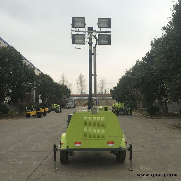 7米9米拖车照明车升降杆手推照明车汽油柴油发电机组应急照明车图4