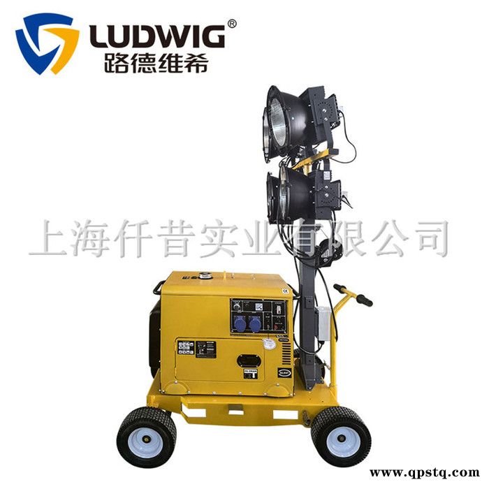 300瓦LED推车移动照明灯塔车柴油静音发电机组夜晚施工抢险救灾用图3