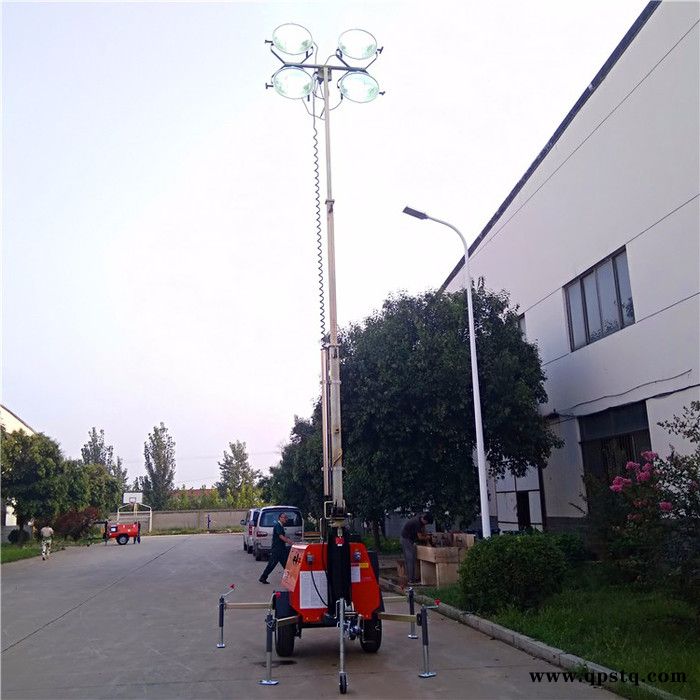 遍野光芒的拖车升降照明车久保田发电机发电的野外施工照明车 应急照明车图3