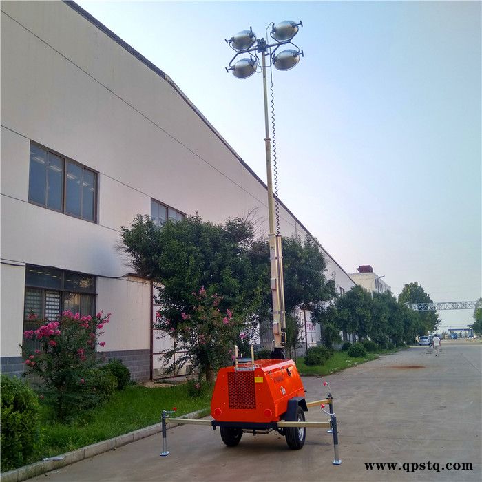 思拓瑞克4TN4000 拖车照明车 照射120米9米拖车照明车 8KW柴油发电机组移动应急照明车厂家图6