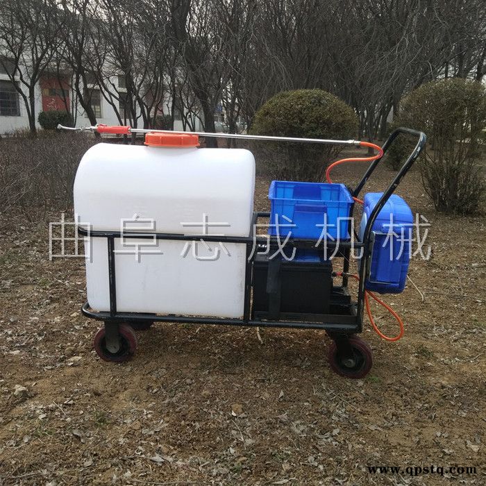 推荐家用喷雾器室内消杀消毒机蓄电池手推式105L电动打药车图5