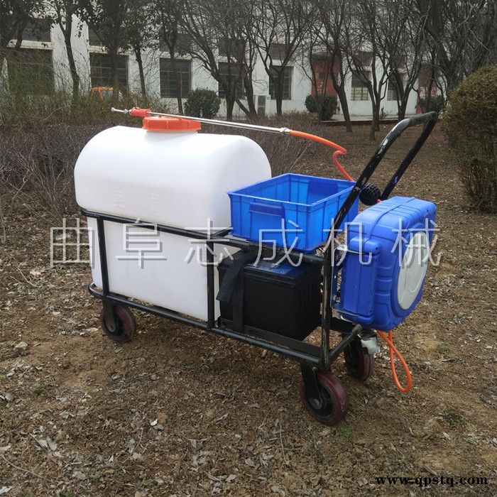 推荐家用喷雾器室内消杀消毒机蓄电池手推式105L电动打药车图3