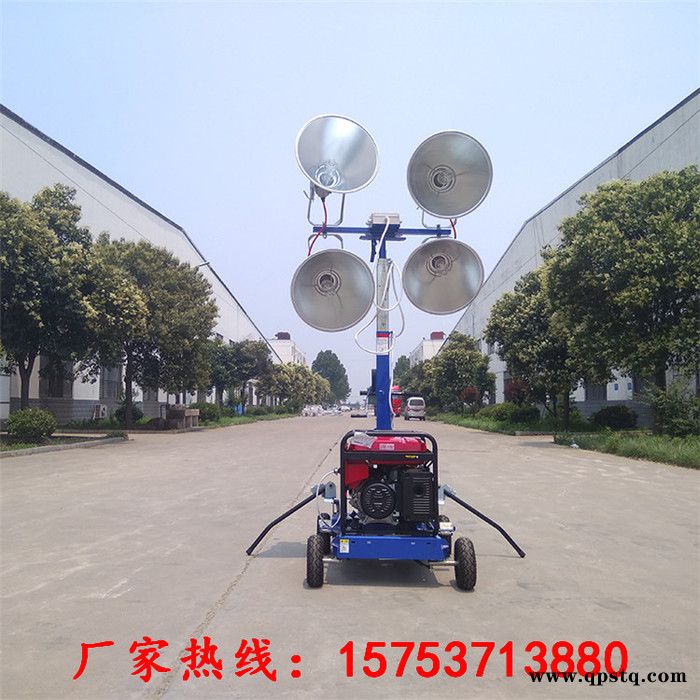 思拓瑞克SMLV1000A 移动照明车手推式可升降照明车占用面积小汽油发电机组工程照明车可拖车柴油照明车可贴牌代加工厂家图2