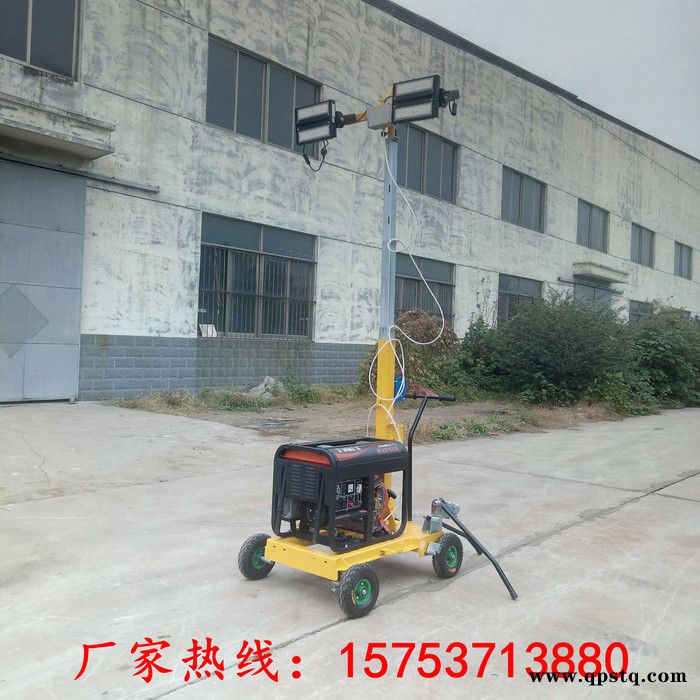思拓瑞克SMLV1000A 移动照明车手推式可升降照明车占用面积小汽油发电机组工程照明车可拖车柴油照明车可贴牌代加工厂家图5