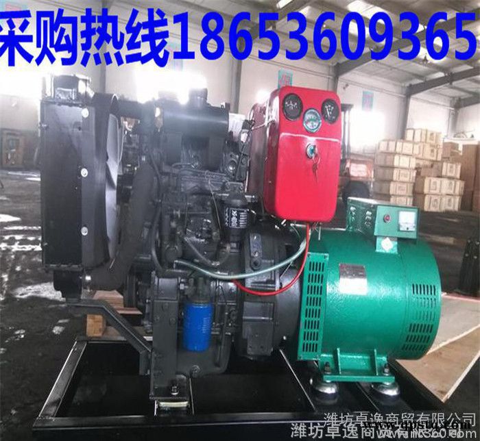 20KW移动柴油发电机组 2110柴油机 两轮简易拖车发电机组图3