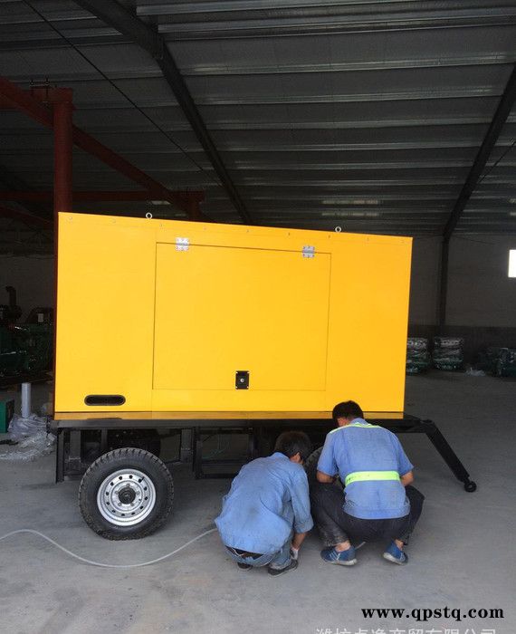 100千瓦可移动柴油发电机组直销100KW移动拖车全国保修图4