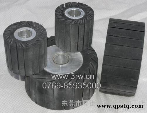 益邵五金供应砂带机抛光轮，涨紧轮铝轮磨光机专用轮橡胶磨头PU轮图2