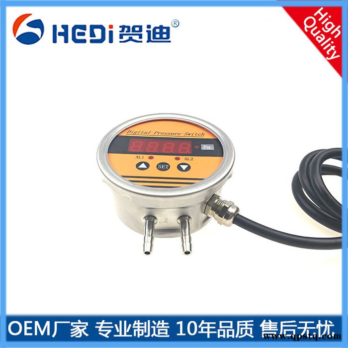 佛山工厂两路继电器输出或RS485可选 贺迪HDP802SZ特殊定制压差控制器图5